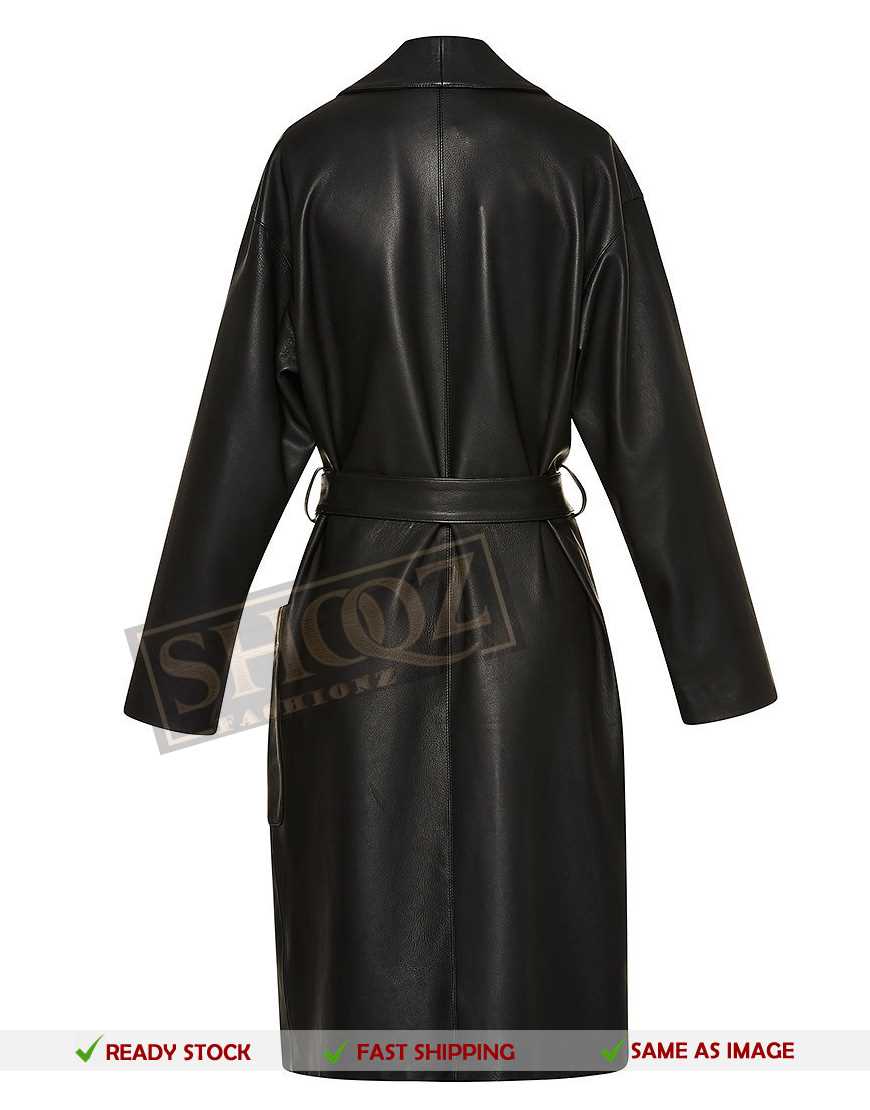 Unisex Leather Dressing Long Gown